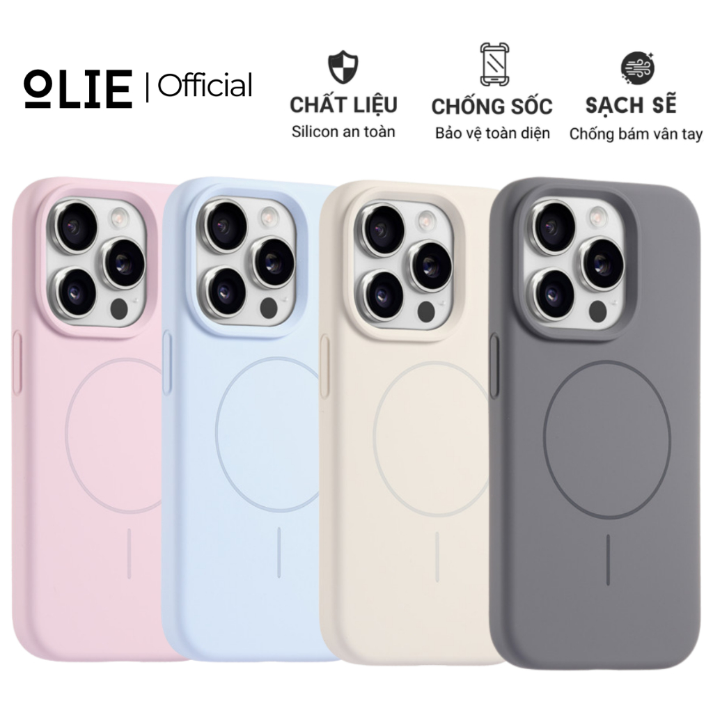 Ốp lưng OIie cho iPhone 11 12 13 14 15 Pro Promax Plus Silicon chống ...