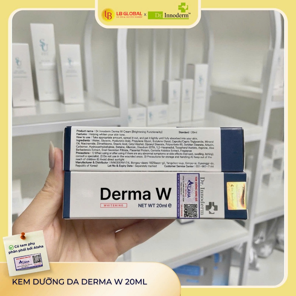 [Dr.Innoderm]_Kem Làm Trắng Sáng Da_Derma W Dr.Innoderm_Sản phẩm chính hãng_Xuất VAT 100%