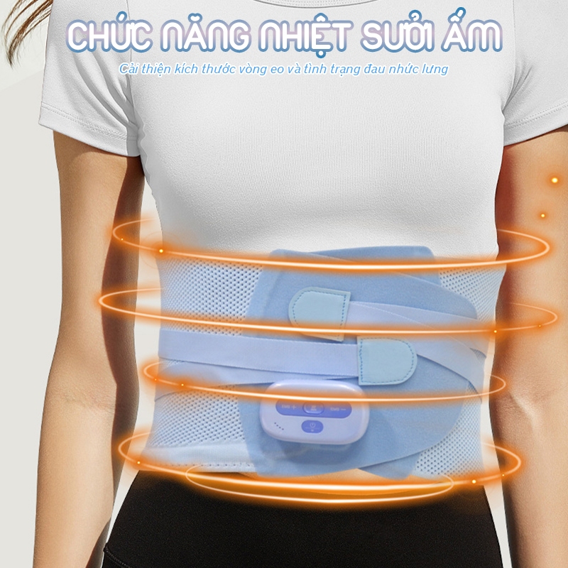 Đai massage kết hợp cố định vùng thắt lưng massage thư giãn Nikio NK-253 - Công nghệ tần số rung cao