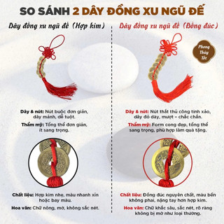 Dây treo phong thủy hồ lô bát quái bằng đồng, kết hợp xu ngũ đế – treo cửa chiêu tài, trấn trạch(tặng cát chu sa)