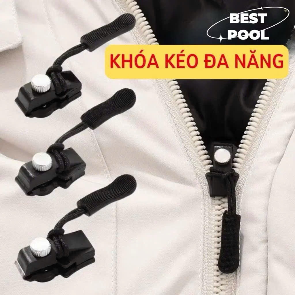 Khóa Dây Kéo Cao Cấp – 3 Size Nhỏ Vừa To – Phù Hợp Balo, Vali, Quần Áo