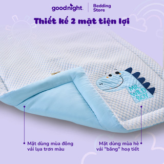 Chăn Gối Nệm Cho Bé Đi Học Goodnight - Bộ Chăn Gối Tencel An Toàn Êm Ái Thoải Mái 6 Món