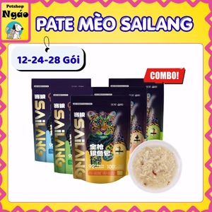 Pate Cho Mèo SAILANG 70g - Thức Ăn Ướt Thịt Cá Rau Củ Giàu Dinh Dưỡng