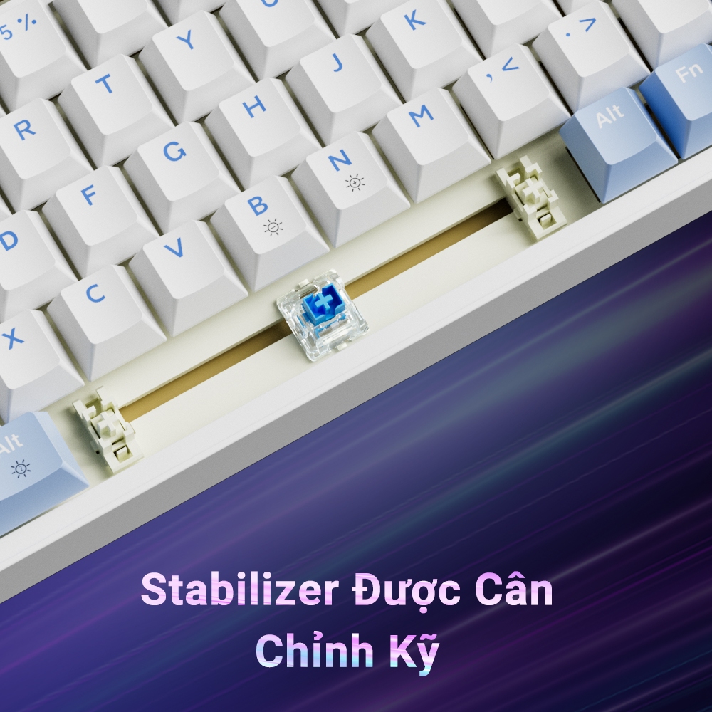 Bàn Phím Cơ Gaming ZIFRIEND AG98, 98 phím, Hỗ trợ hotswap, Red / Blue Switch, LED, Gasket Mount | BigBuy360 - bigbuy360.vn