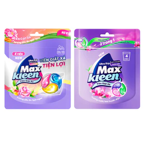 Túi viên Giặt xả / Chai giặt xả MaxKleen (mùi ngẫu nhiên)