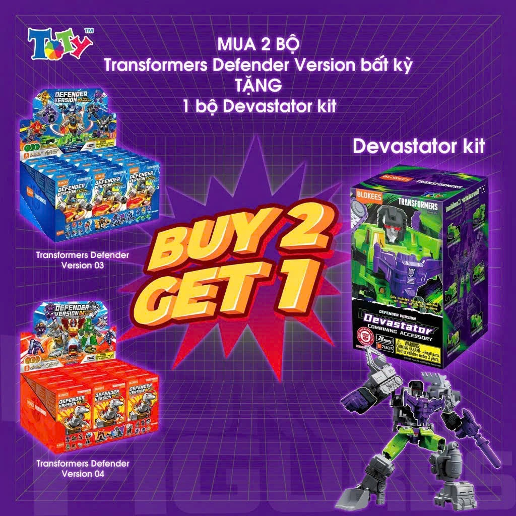(Mua 2 SET TẶNG 1 KIT DEVASTATOR) 12 Box Hộp Mù FULLSET Transformers ...
