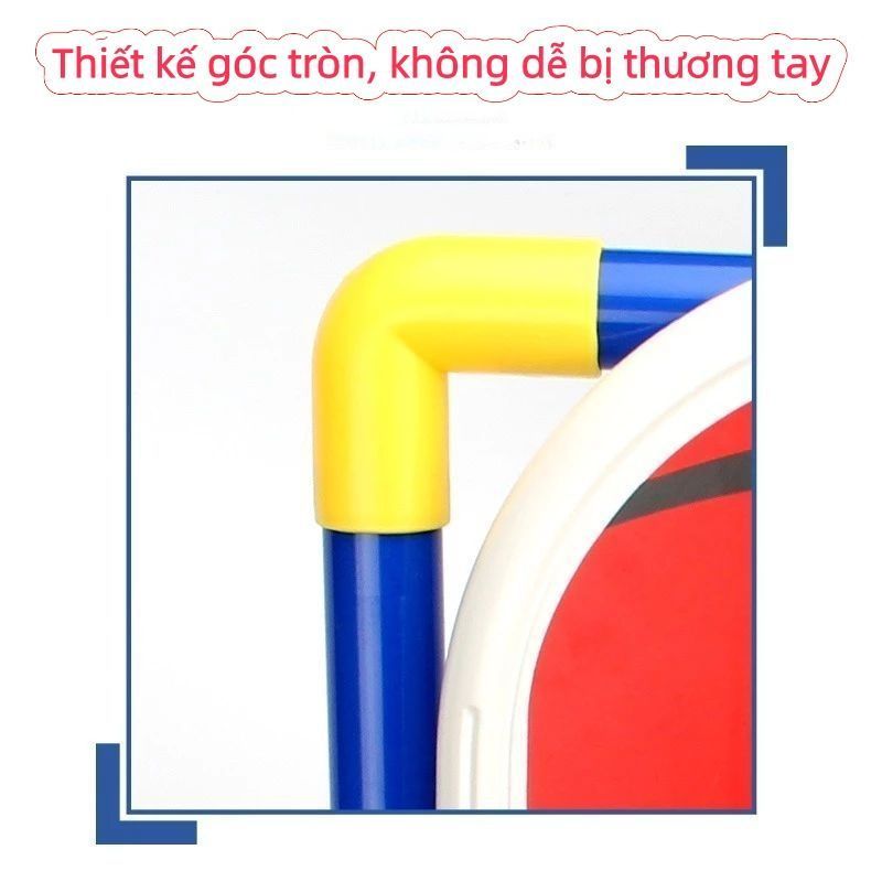 Bộ đồ chơi thể thao bóng rổ trẻ em 2 trong 1，Set đồ chơi khung thành bóng đá kèm vành bóng rổ mới nhất