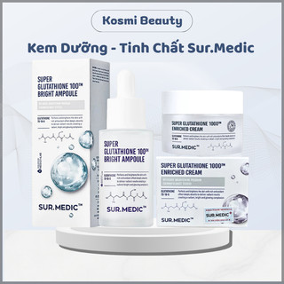Serum huyết thanh & kem dưỡng Sur.Medic Super Glutathione 1000TM tinh chất Sur.Medic trắng da - Kosmi Beauty