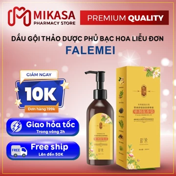 Dầu Gội Nhuộm Tóc Phủ Bạc Hương Hoa Liễu Đơn - Dầu Gội Phủ Bạc FALEMEI Phủ Bạc Tại Nhà Thảo Dược 260Ml Bền Màu