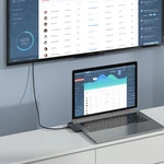 Hub PISEN NJ-TC21 8 In 1 Dual Type-C - Bộ Chia Cổng 4 USB 3.0 + Thunderbolt 3 Sạc PD 100W Cho Laptop — ảnh 4