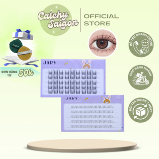 [JARY] Mi Giả Cụm Jary Vỏ Tím Mi Cụm Mềm Mại Tự Nhiên, Tái Sử Dụng, Cluster Lashes