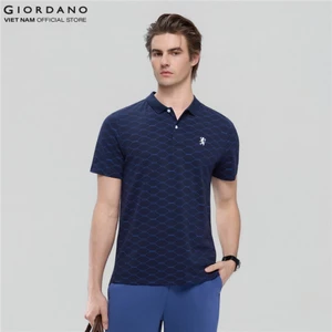 GIORDANO Áo Thun Nam Có Cổ Họa Tiết Thêu Logo Ramadan Bold Thematic Polo 01016204-80
