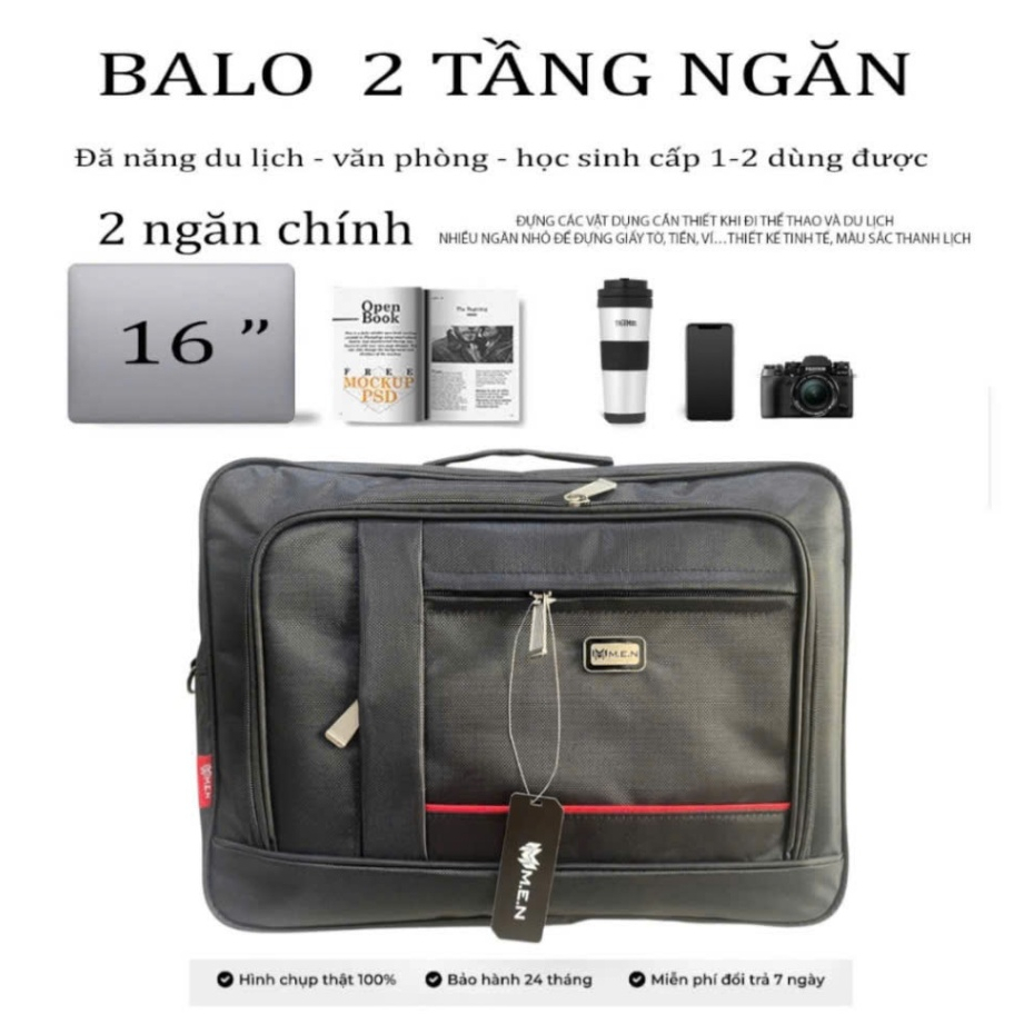 Cặp đa năng cao cấp kẹp dọc viền đôi M.E.N FR3