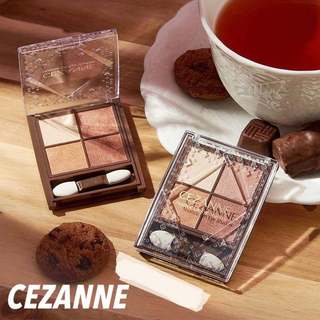 Phấn mắt Cezanne Phấn mắt 4 ô Nuance On Eye Shadow -  bảng mắt 4 ô bền màu, lên màu chuẩn chính hãng Nhật Bản