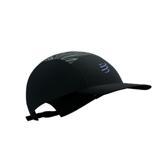 Mũ Compressport 5 Panel Light Cap - Đen (Black/Aurora)