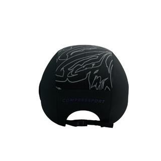 Mũ Compressport 5 Panel Light Cap - Đen (Black/Aurora)