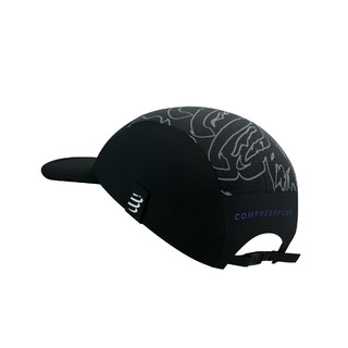 Mũ Compressport 5 Panel Light Cap - Đen (Black/Aurora)