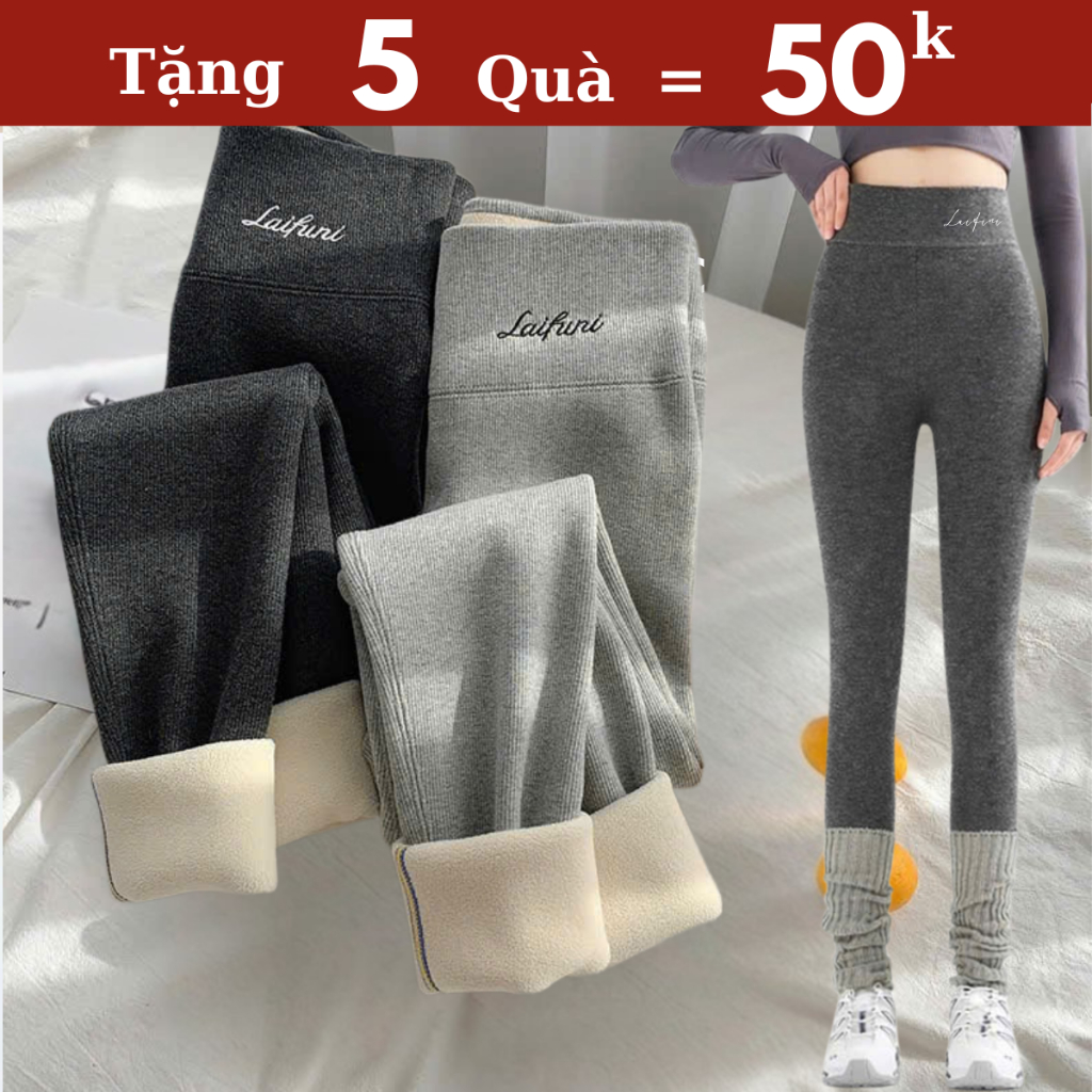 {TẶNG 5 QUÀ} QM088 Quần legging lót lông cừu nữ quần nỉ lót lông quần legging lót lông nữ quần giữ nhiệt lót lông