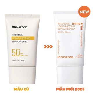 Kem Chống Nắng Cho Da Dầu Hỗn Hợp innisfree Long Lasting Sunscreen Ex SPF50+ PA++++ 60ml