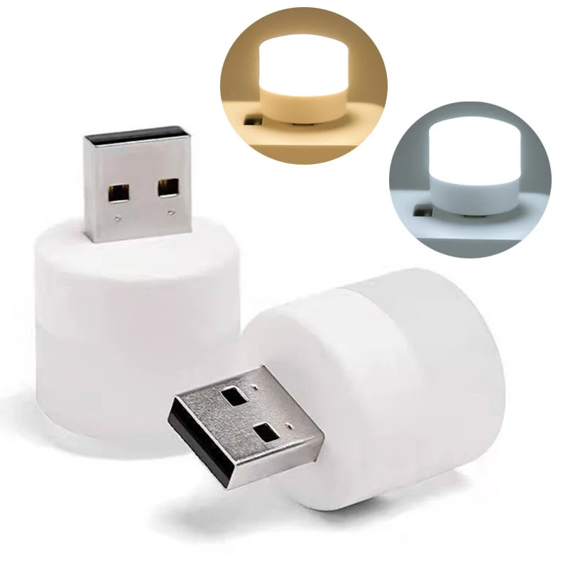 COD🌈🌈COMBO 3 bóng đèn ngủ mini, đèn led USB, đèn đọc sách cổng sạc USB - siêu sáng nhỏ gọn tiện lợi