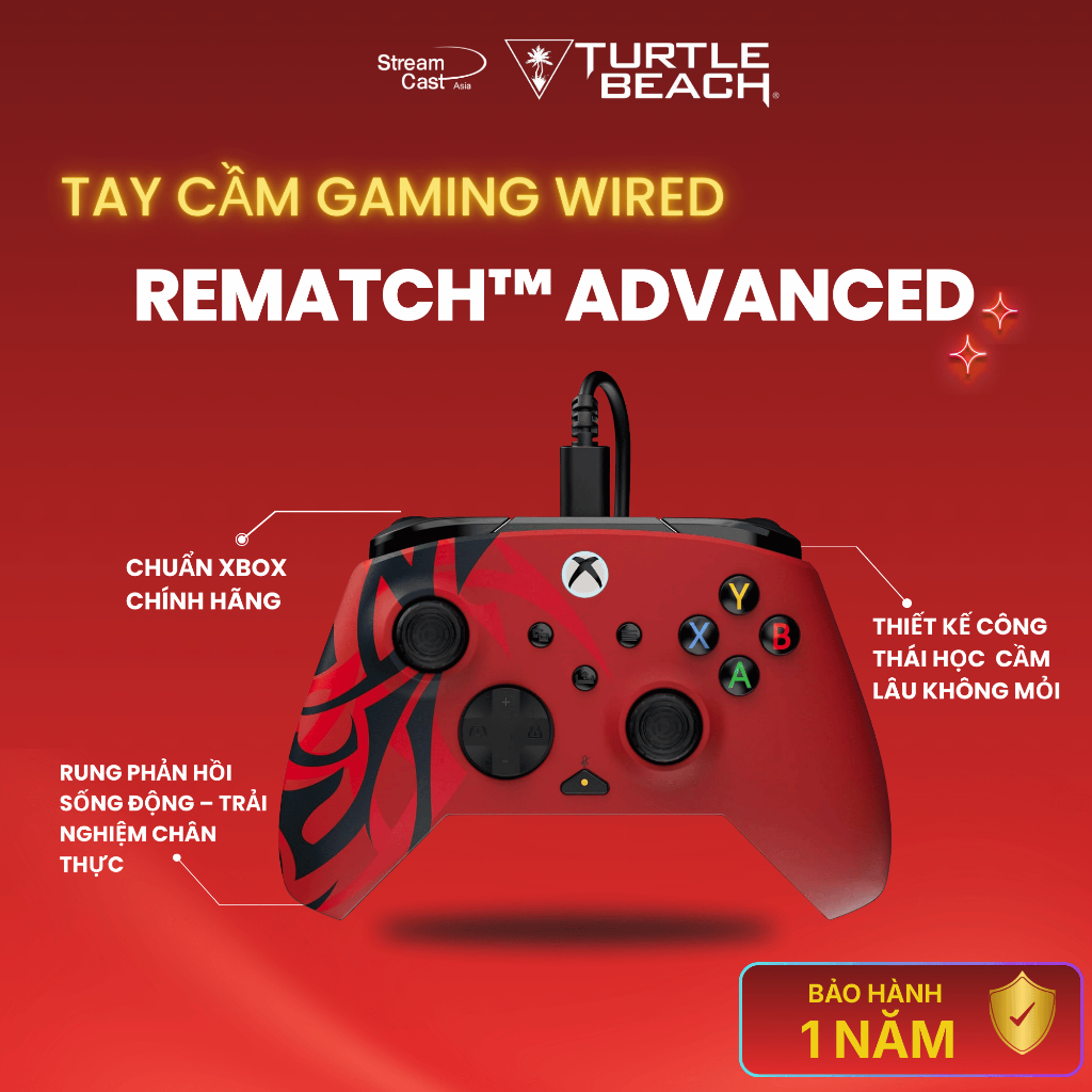 Tay Cầm Chơi Game Có Dây TURTLE BEACH REMATCH ADVANCED| PC/Xbox, Chế độ ...