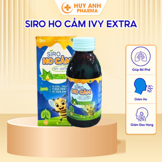 [CHÍNH HÃNG] Siro ho cảm IVy - Extra hỗ trợ bổ phế, giảm ho, loãng đờm, giảm đau rát họng