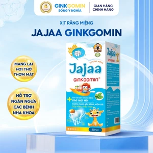 Xịt Chống Sâu Răng Cho Bé JAJAA GINKGOMIN Vệ Sinh Răng, Chống Mảm Báng, Nuốt Được Cho Bé Từ 1 Tuổi G43