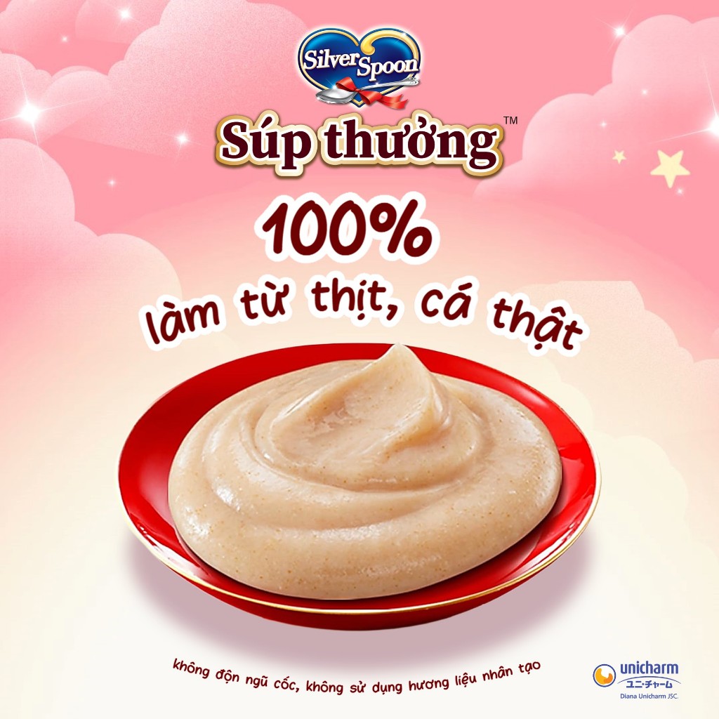 Súp Thưởng Cho Mèo Silver Spoon Thái Lan Không Ngũ Cốc, Giàu Đạm (Túi 4 Thìa)