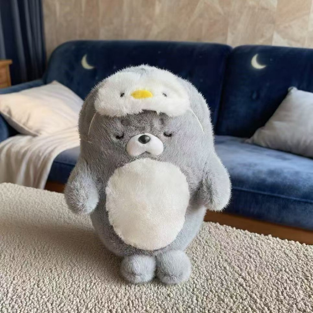 Gấu Thú Bông Hải Cẩu Rái Cá Cosplay Cánh Cụt Penguin Sư Tử Biển Quà Tặng Độc Đáo Lông Xù Siêu Mềm Mịn Dễ Thương