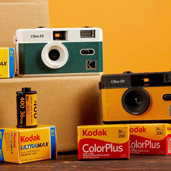 Máy Ảnh Film Camera Kodak Ultra F9 Bảo Hành 12 Tháng, Tích Hợp Flash, Màu Cổ Điển