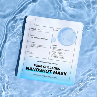 Mặt nạ thạch Collagen MediAnswer mặt nạ medianswer Vita/Pore/Calming Collagen Nanoshot hộp 5 miếng - Kosmi Beauty