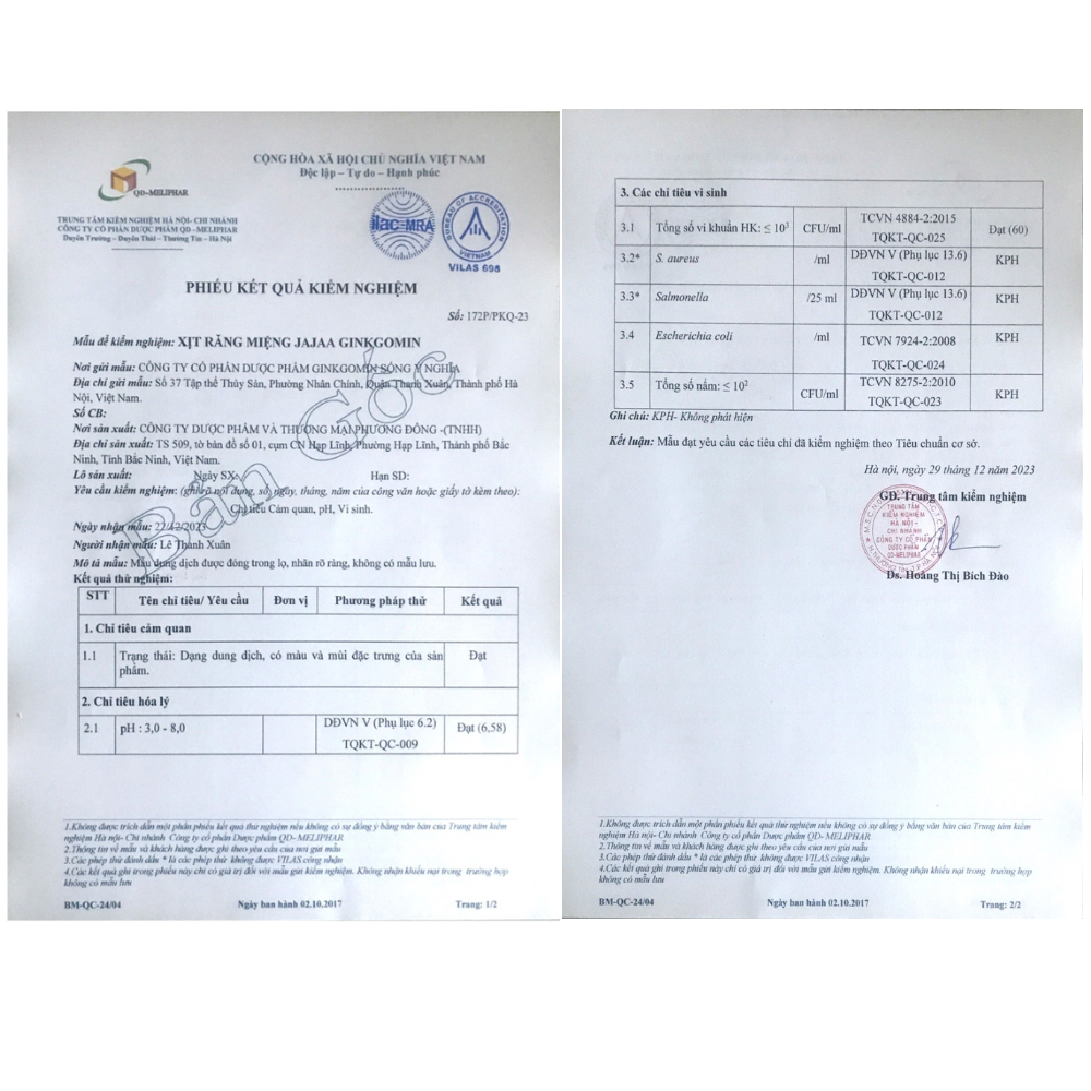 Xịt Răng Miệng JAJAA GINKGOMIN Cho Bé Giúp Làm Sạch Bảo Vệ Răng Miệng Cho Bé G43