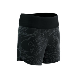 Quần Chạy Bộ Nữ Compressport Performance Short - Black/Aurora