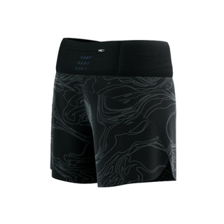 Quần Chạy Bộ Nữ Compressport Performance Short - Black/Aurora