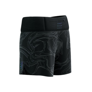 Quần Chạy Bộ Nữ Compressport Performance Short - Black/Aurora