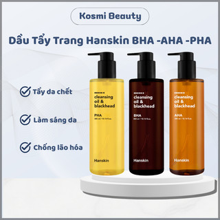 Dầu tẩy trang Hanskin làm sạch mụn đầu đen tẩy trang Hanskin tẩy da chết 300ml - Kosmi Beauty