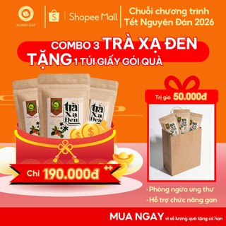 [TẶNG QUÀ TẾT] Combo 3 Túi Trà Xạ Đen Sunbeleaf 25 Gói - Thanh Lọc Cơ Thể, Bảo Vệ Gan Và Hỗ Trợ Chức Năng Gan