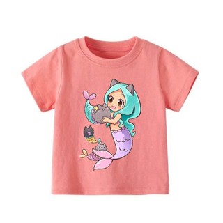 👕 Áo Thun Bé Gái mềm mịn thoáng mát in hình dễ thương 👕 AT447