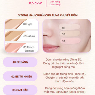 Kem Che Khuyết Điểm Twoedit [Dòng L.una x Daiso] Nội Địa Hàn Quốc - Che Phủ Cao, Mỏng Nhẹ (Đủ 3 Tone)