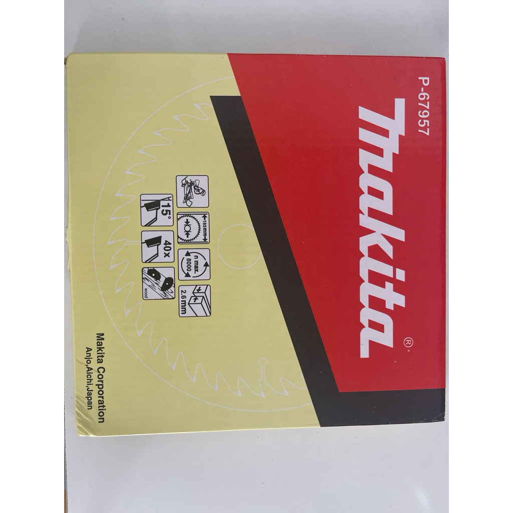 Lưỡi cắt gỗ 40 răng Makita P-67957 185 x 25.4  x 40T (có đai bù chuyển thành 20mm)