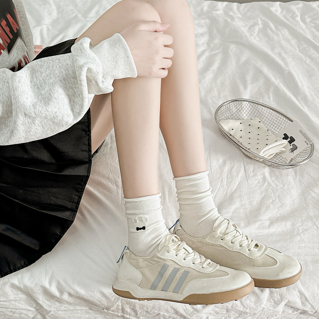 Vớ Tất Nữ Cổ Cao Ren Bèo Ở Viền Lolita Học Sinh Trẻ Trung Nhật Bản Kiểu Dáng Dễ Thương