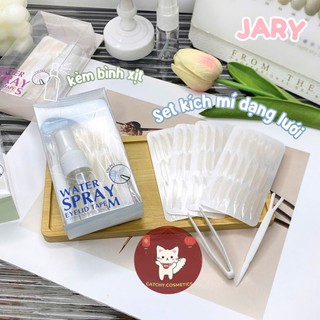 [JARY] Miếng Dán Kích Mí Jary Hình Lưới Sẵn Keo Dạng Xịt Nước, Kèm Bình Xịt Và Dụng Cụ Nhấn Mí