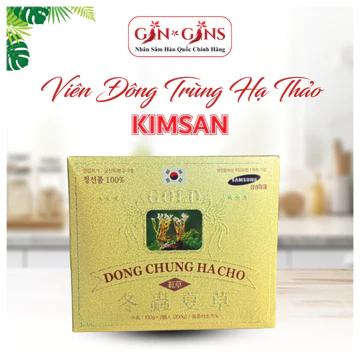 Viên Đông Trùng Hạ Thảo Hàn Quốc Kimsan, Hộp 2 lọ x 100g, Đông Trùng Hàn Quốc Thượng Hạng - GinGins