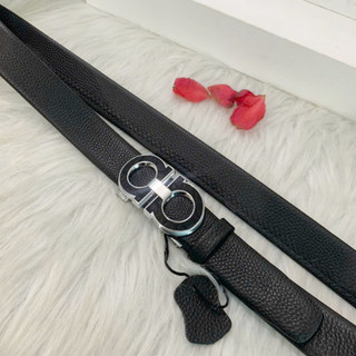 Thắt lưng nam da bò khóa tự động mặt dập vân da rắn siêu chất full box quà sinh nhật sang trọng