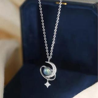 Dây Chuyền Moonstone Mạ Bạc Cao Cấp - Trang Sức Nữ Thanh Lịch 2026 - Dây Chuyền Nữ Đính Đá Lấp Lánh