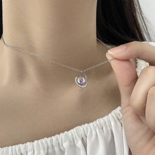 Dây Chuyền Moonstone Mạ Bạc Cao Cấp - Trang Sức Nữ Thanh Lịch 2026 - Dây Chuyền Nữ Đính Đá Lấp Lánh