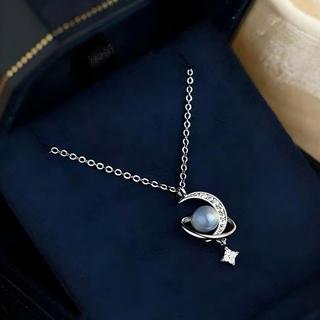 Dây Chuyền Moonstone Mạ Bạc Cao Cấp - Trang Sức Nữ Thanh Lịch 2026 - Dây Chuyền Nữ Đính Đá Lấp Lánh