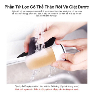 Bộ Lọc Nước Tại Vòi XM Youpin YINMI YM-R0100,Khử Clo,Chống Bùn,Tảo-Cát Bụi Mịn,Lõi Lọc Gốm 5 Lớp Lọc