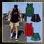 Bộ Quần Áo Thể Thao Áo Ba Lỗ Tank Top Cổ Tròn Sát Nách In Số 7 Phối Quần 2 Túi Có Khoá Kéo Cạp Chun Dây Rút. Mã: BL.QD