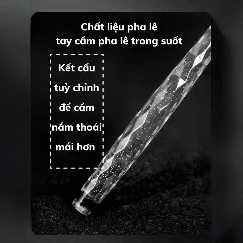 Bàn Chải Đánh Răng Pha Lê, Bàn Chải Lông Mềm Mịn Kiểu Dáng Sang Trọng